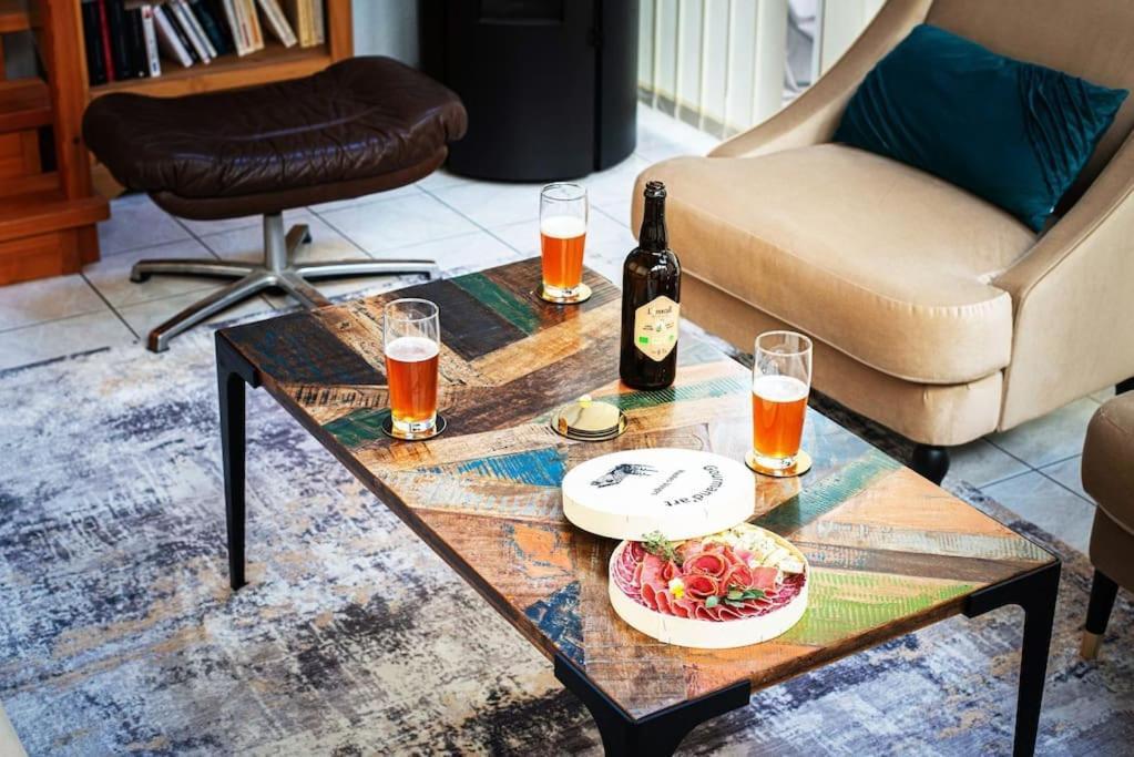 La Coquette ! Maison Au Coeur De La Bresse Avec Veranda Barbecue Garage Baby-Foot Et Barre De Son Exterior foto